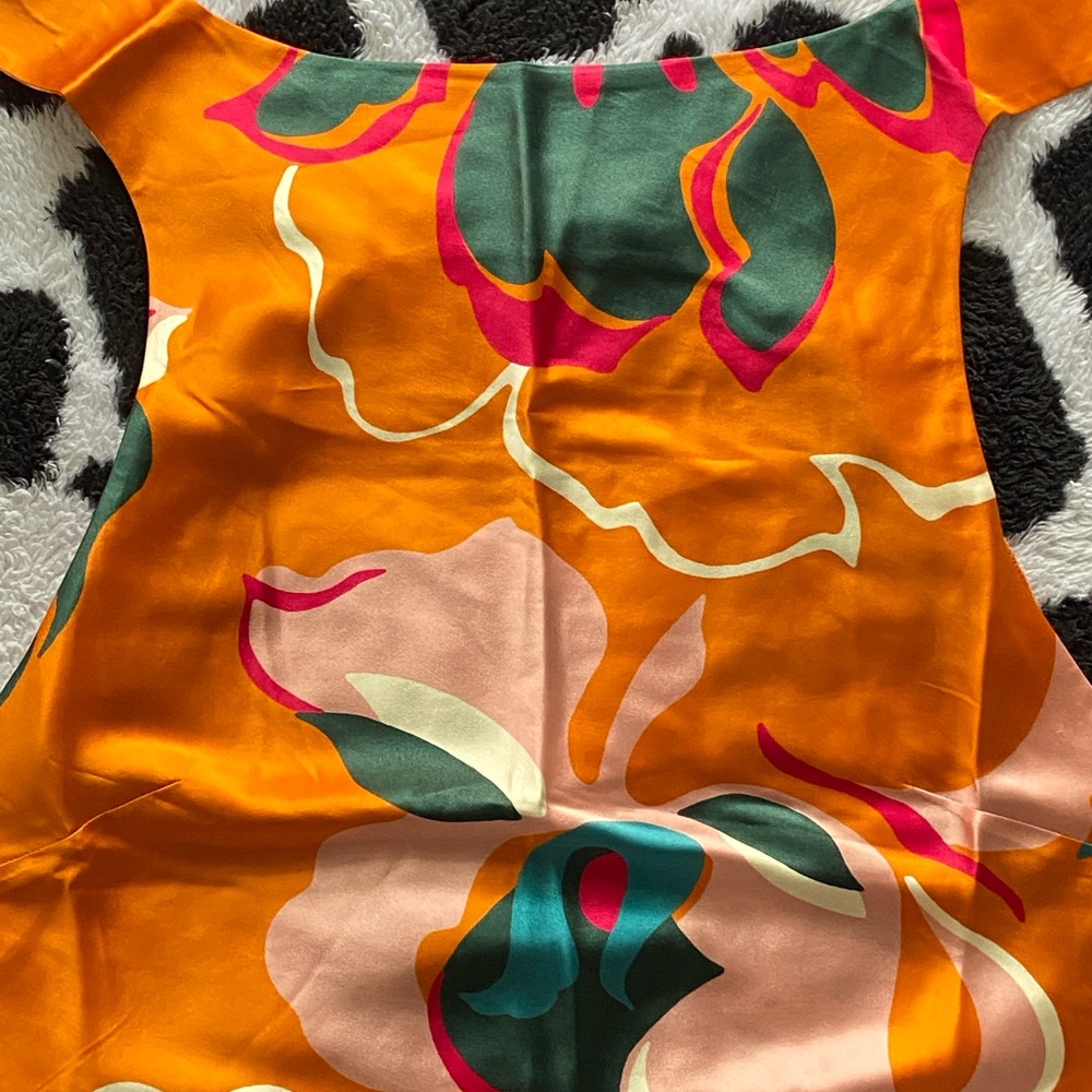Reformation Elektra Eros Orange 100% silk set NWT - Picture 4 of 13